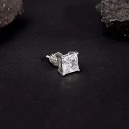 giva 925 Silver Classy Zirconia Stud For Him, Pair Zircon Sterling Silver Stud Earring-picture-10