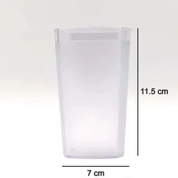 oblivion (Pack of 6) Decent Glass, 350Ml, Set Of 6 Glass Set Water/Juice Glass image 3