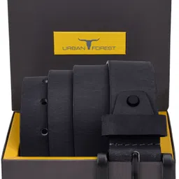 Men Casual, Formal, Party Black Genuine Leather Belt-image-27