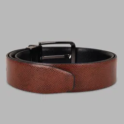 van heusen Men Casual Black, Brown Genuine Leather Reversible Belt image 3