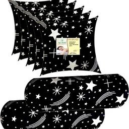 actos 5 Cushion And 2 Microfibre Geometric Bolster Pack of 7-picture-29