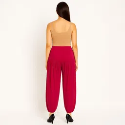 cozyplay Solid Viscose Women Harem Pants image 2