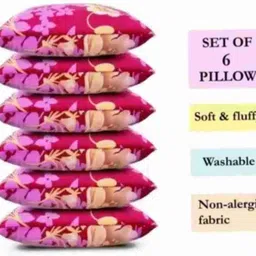 ypoloipo Polyester Fibre Sleeping Pillow Pack of 6 Abstract LUXURY-picture-20