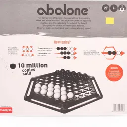 funskool Abalone Strategical Hexagonal Board Game - Black And White Strategy & War Board Game image 3