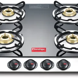 prestige LP Gas Table with Glass Top Glass, Stainless Steel Manual Gas Stove-picture-10