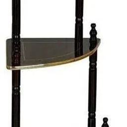 shree enterprises Wooden Corner, Floor Standing, Multipurpose Rack, Corner, 5-Tier Corner Rack Wooden Wall Shelf image 3