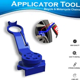 asryd Motorcycle Chain Cleaner and Lube Applicator Tool Kit (Blue Color)- Not Include Chain Oil image 1