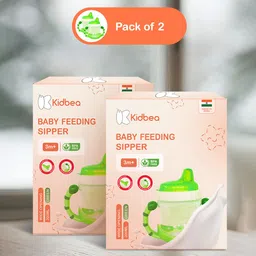 kidbea Baby Sipper Cup BPA-Free, Soft Silicone Spout, Spill-Proof, Easy Grip Handles-picture-27