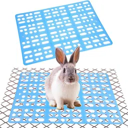 2pcs Rabbit Cage Mat Hollow Mat for Rabbit Cage 9.8 by 13.5 inches, Small Pet Dog, Cat Pet Mat-image-34