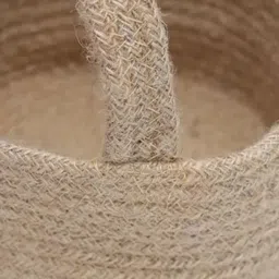 siya textiles Jute Jute Storage Basket Storage Basket image 2