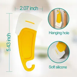 rinmay Silicone Pan Dish Cleaning Scraper Non-Stick Pot Pan Scraper Non-Scratch Kitchen Tool Set image 4