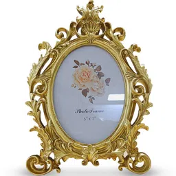 Gold Metal Vintage Bareque Table Photo Frame by Art Street image 2