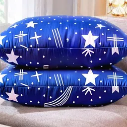 ypoloipo LUXURY Polyester Fibre Solid Sleeping Pillow Pack of 6 image 3