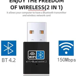 OG X NEXA WITH DEVICE Wifi with Bluetooth 5.0 2 in 1 for Computer, Laptop, Desktop USB Adapter image 5