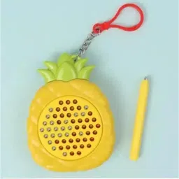 Pineapple Shape Magnetic Drawing Board Toy with Stylus Keychain Style Travel Toy-image-1