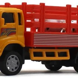 neoinsta shopping Pull back medium size country truck with two cows behind Red color-picture-30