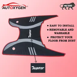 autoxygen Jupiter125 3D Color Foot Mat For TVS Jupiter Two Wheeler Mat image 2