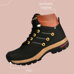 aadi Synthetic |Lightweight|Comfort|Summer|Trendy|Walking|Outdoor|Daily Use Boots For Men image 4