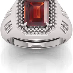 bhairaw gems Moonstone Stone Silver Adjustable Ring Sterling Silver Ring image 2