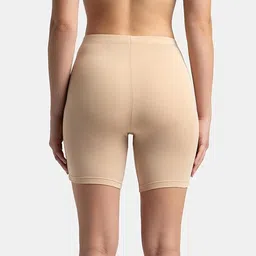 hgs Pack of 2 Solid Women Black, Beige Cycling Shorts image 2