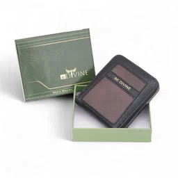 be divine Men Casual, Formal, Trendy Black Artificial Leather RFID Wallet-picture-11