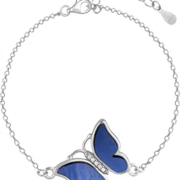 giva Sterling Silver Zircon Rhodium Bracelet image 4