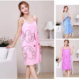 Multicolor Free Size Bath Robe-image-11