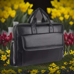 house of common Men & Women Black Messenger Bag image 1