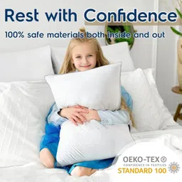sleep yoga Pillow Set || Comfort And Support Pillow Microfibre, Polyester Fibre Solid Sleeping Pillow Pack of 2 image 5