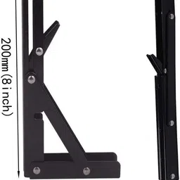 bosco Wall Mounted Space Saving Bracket max Load 150 lb 20 cm Shelf Bracket image 3