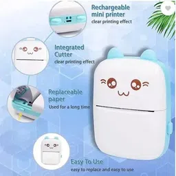 MVC ENTERPRISE Bluetooth Pocket Printer for Kids Prints Picture Mini Thermal Printer Bluetooth Thermal Printer image 4