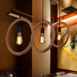 brightlyt Vintage Urban Retro Round Geometric Edison Lamp Rope with E27 Holder, Black (Round) Pendant Lamp Ceiling Lamp-picture-26