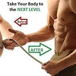 a l n 6 in 1 Tummy Trimmer (Double Spring) Red With Sweat Belt Combo For Men And Women Fitness Equipment Fitness Accessory Kit Kit image 4