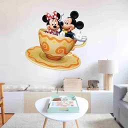 skyolla 59 cm Mickey Mouse Wall Sticker-Self Adhesive Vinyl Décor for Kids’Room Nursery Room Self Adhesive Sticker image 3