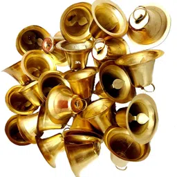 Golden Metal Bells 2.5 cm Used for Hobby Crafts and Decorative Product Making Ornamental Bells Pack of 25-image-45