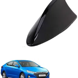 spreadx Shark Fin Roof Antenna Aerial ABS AM/FM Radio Signal for Elantra - Black Whip Vehicle Antenna-picture-12
