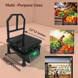 monet MI-29 100kg , Dual Bright Green Display For Shop , Industrial Uses , Factories Weighing Scale image 4