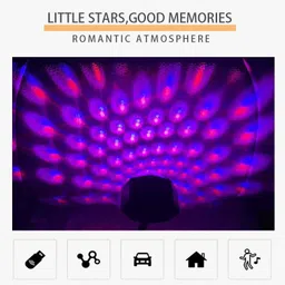 bediwell Portable Disco Sound Controller Light with 9 Functional Modes USB LIGHT Single Disco Ball image 2