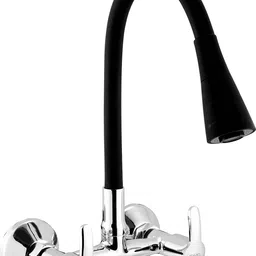 spazio Cosmo Brass Heavy Hot & Cold Kitchen Sink Mixer Tap With Matt Black 360 Degree Flexible Silicon Spout With Dual Flow Pattern, For Kitchen Sink Kitchen Mixer Faucet-picture-19