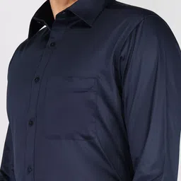 raymond Men Slim Fit Solid Formal Shirt image 5