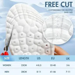 rameja Memory Foam Shoe Insoles Unisex Comfortable Athletic Insoles for Men and Women Insole image 5