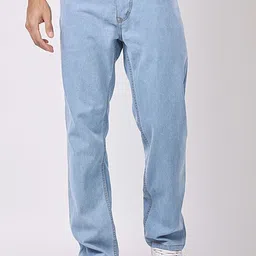 zaysh Men Regular Mid Rise Light Blue Jeans image 1