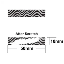 akki 50 x 10 mm zebra scratch off label pack of (264 Sticker) Paper Label-picture-11