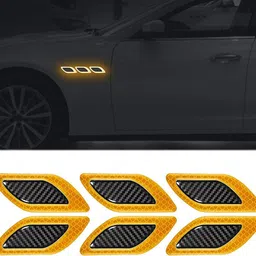 Yellow Reflective Adhesive Sticker RD Car Safety Warning Car Reflector Light-image-9