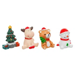 ecraftindia Multicolor Resin Christmas Showpieces (Set of 4) image 3