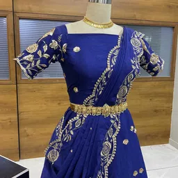 mr y Embroidered Semi Stitched Lehenga Choli image 5