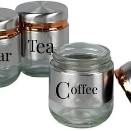 snappyflix Glass Tea Coffee & Sugar Container - 350 ml image 2