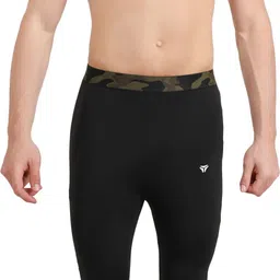 kyk Solid Men Black Tights image 5