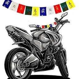 aternal Bike Flag Square Car Dashboard Flag image 2