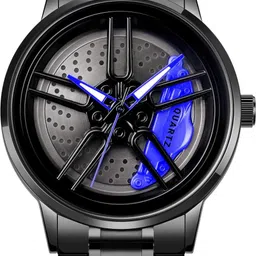 3D Rotating Spinning Watch Quartz Men Rim Car Wheel Watches Analog Watch - For Men Wheel Watch-image-14